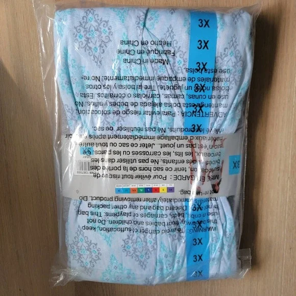 🛑 2 / $40 Sale! Carole Hochman Ladies' 4-piece Plus Pajama Set 3X NWT - Picture 7 of 9